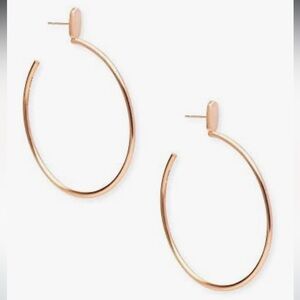 Kendra Scott Rose Gold Pepper Hoop Earrings